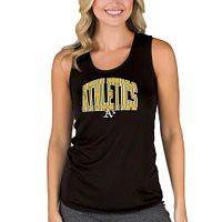 Women's Concepts Sport Black Athletics Marathon Racerback Tank Top