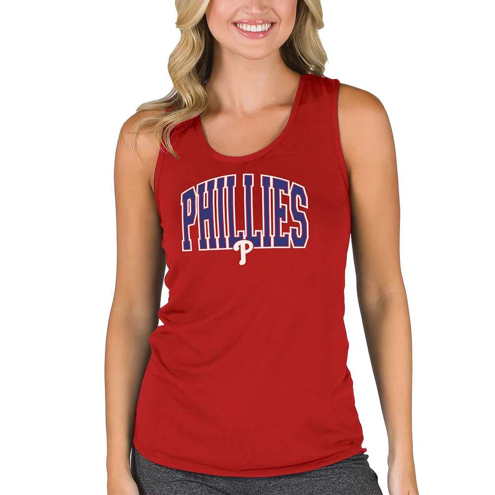 Women's Concepts Sport Red Philadelphia Phillies Marathon Racerback Tank Top