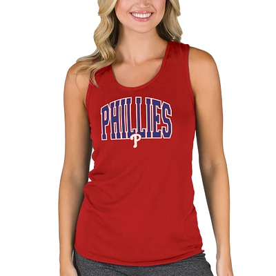 Women's Concepts Sport  Red Philadelphia Phillies Marathon Racerback Tank Top