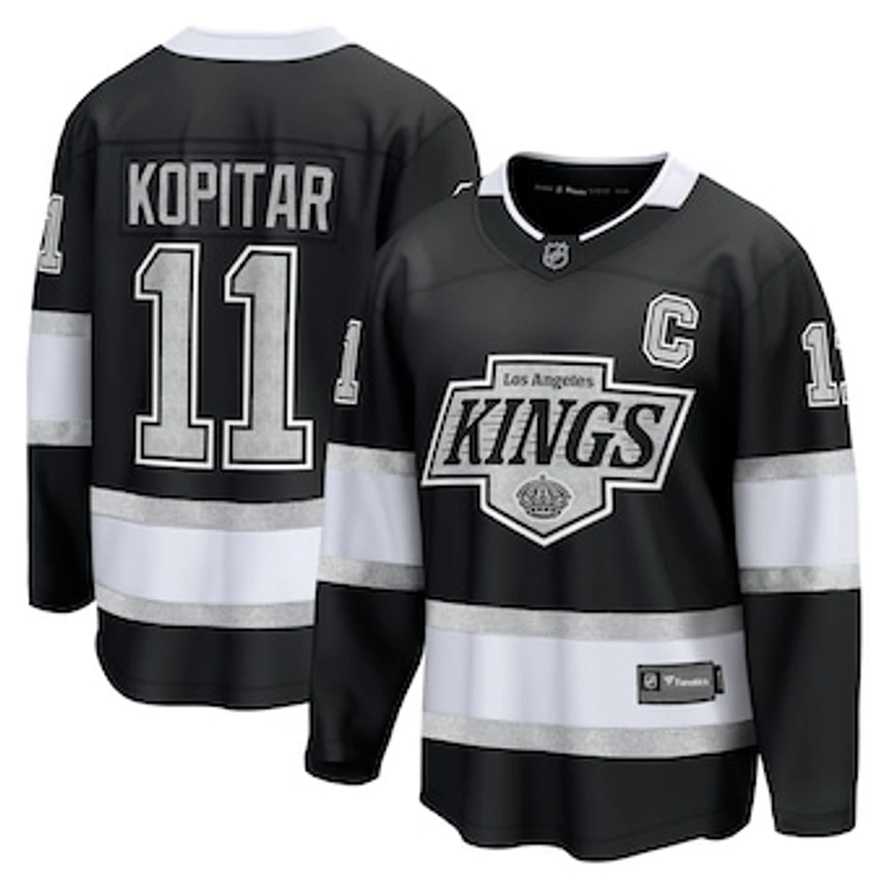 Men's Fanatics Anze Kopitar Black Los Angeles Kings Home Premier Breakaway Player Jersey