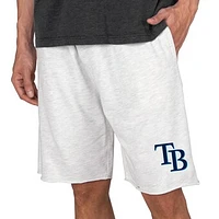 Men's Concepts Sport Oatmeal Tampa Bay Rays Mainstream Terry Tri-Blend Shorts