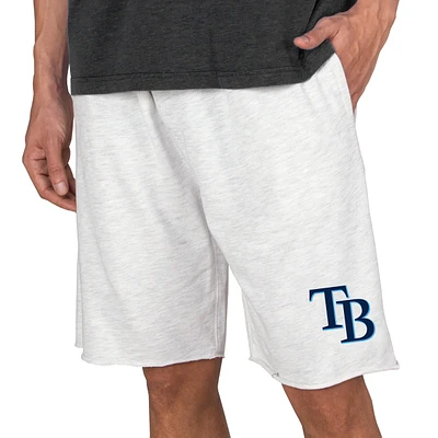 Men's Concepts Sport Oatmeal Tampa Bay Rays Mainstream Terry Tri-Blend Shorts