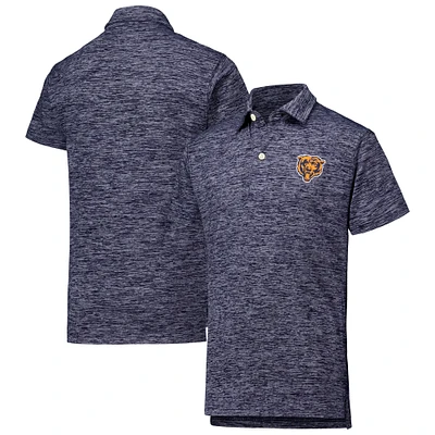 Youth Wes & Willy Navy Chicago Bears Cloudy Yarn Polo