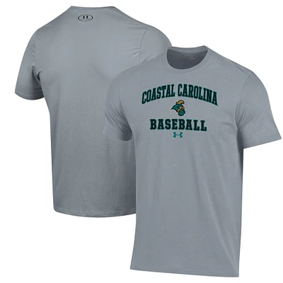 Men's Under Armour  Gray Coastal Carolina Chanticleers Baseball Performance T-Shirt