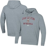 Men's Under Armour  Gray Charleston Cougars All Day Arch Fleece Baseball Raglan Pullover Hoodie