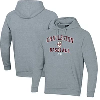 Men's Under Armour  Gray Charleston Cougars All Day Arch Fleece Baseball Raglan Pullover Hoodie