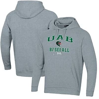 Men's Under Armour UAB Blazers All Day Arch Fleece Baseball Raglan Pullover Hoodie