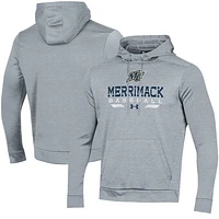 Men's Under Armour  Gray Merrimack College Warriors Baseball Pullover Hoodie