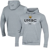 Men's Under Armour  Gray UMBC Retrievers Baseball Pullover Hoodie