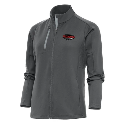 Women's Antigua Charcoal Talladega Superspeedway Generation Full-Zip Jacket