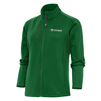 Women's Antigua Hunter Green Kansas Speedway Generation Full-Zip Jacket