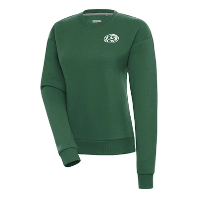 Women's Antigua Hunter Green Kansas Speedway Victory Pullover Sweatshirt
