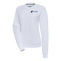 Women's Antigua White Richmond Raceway Victory Pullover Sweatshirt