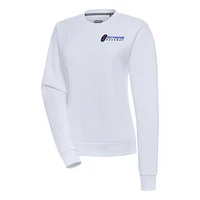 Women's Antigua White Richmond Raceway Victory Pullover Sweatshirt