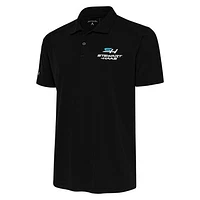 Men's Antigua Black Stewart-Haas Racing Tribute Polo