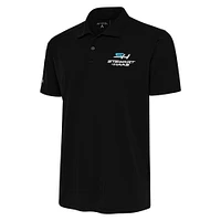 Men's Antigua Black Stewart-Haas Racing Tribute Polo