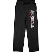 Men's  Black Godzilla Kanji Pajama Pants