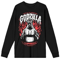 Unisex  Black Godzilla King of the Monsters Long Sleeve T-Shirt