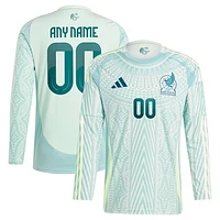 Men's adidas  Green Mexico National Team 2024 Away Replica Custom Long Sleeve Jersey