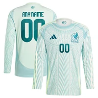 Men's adidas  Green Mexico National Team 2024 Away Replica Custom Long Sleeve Jersey