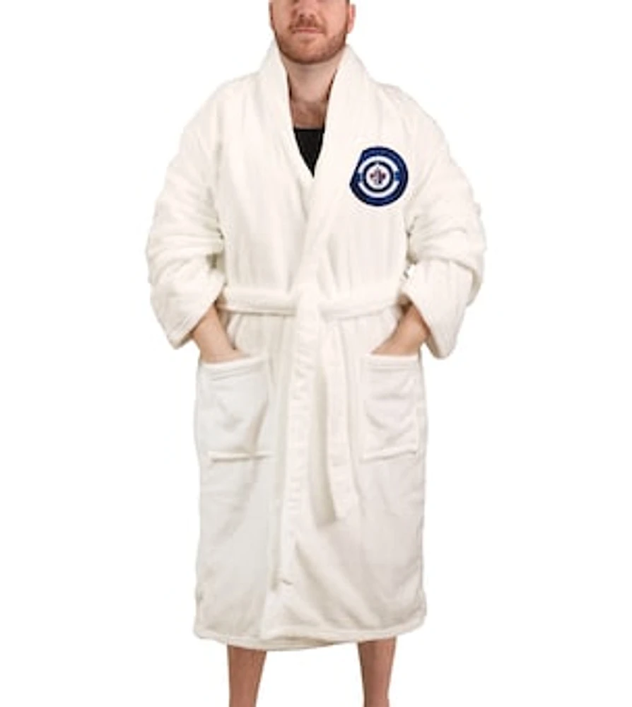 Unisex White Winnipeg Jets Robe