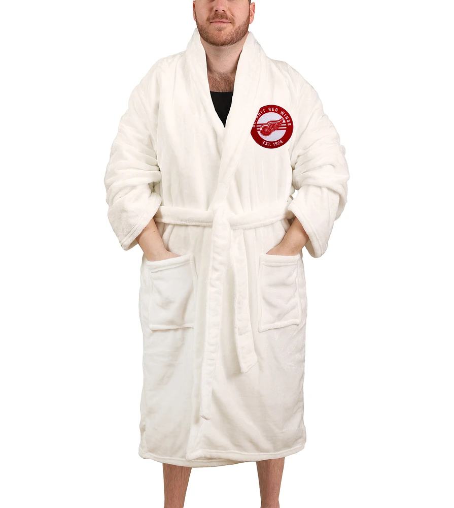 Unisex White Detroit Red Wings Robe