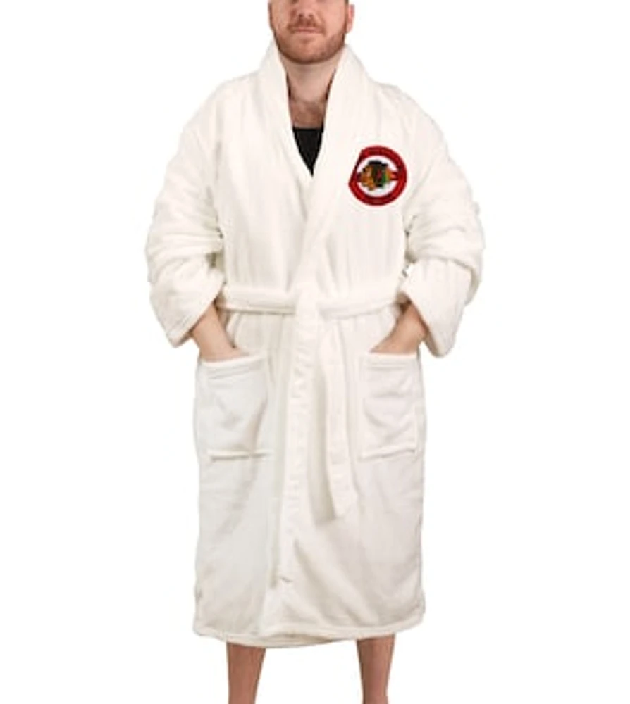 Unisex White Chicago Blackhawks Robe