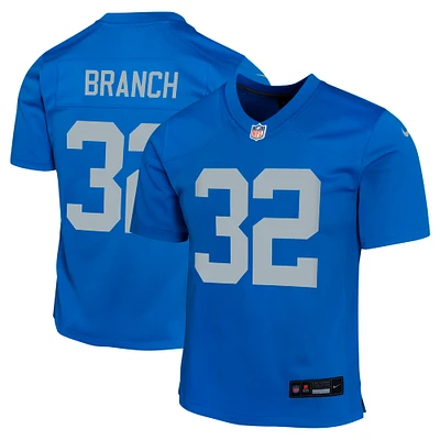 Youth Nike Brian Branch  Blue Detroit Lions Alternate Game Jersey