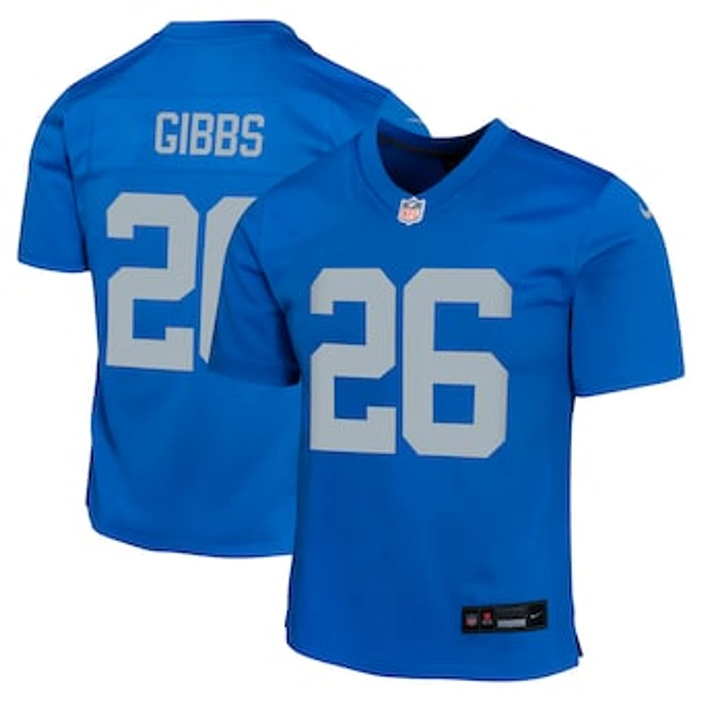 Youth Nike Jahmyr Gibbs  Blue Detroit Lions Alternate Game Jersey