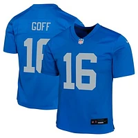 Youth Nike Jared Goff  Blue Detroit Lions Alternate Game Jersey