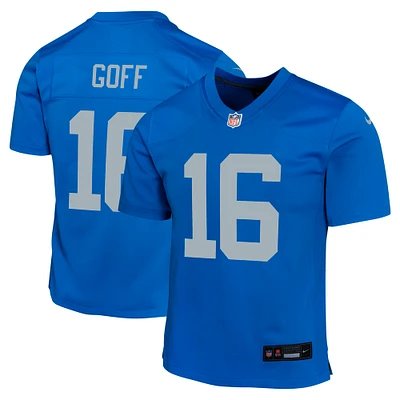 Youth Nike Jared Goff  Blue Detroit Lions Alternate Game Jersey