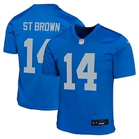 Youth Nike Amon-Ra St. Brown  Blue Detroit Lions Alternate Game Jersey