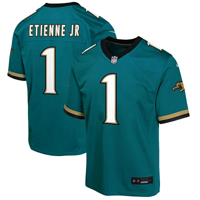 Youth Nike Travis Etienne Teal Jacksonville Jaguars Prowler Throwback Player Game Jersey