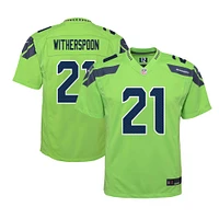 Youth Nike Devon Witherspoon Neon Green Seattle Seahawks Alternate Player Game Jersey