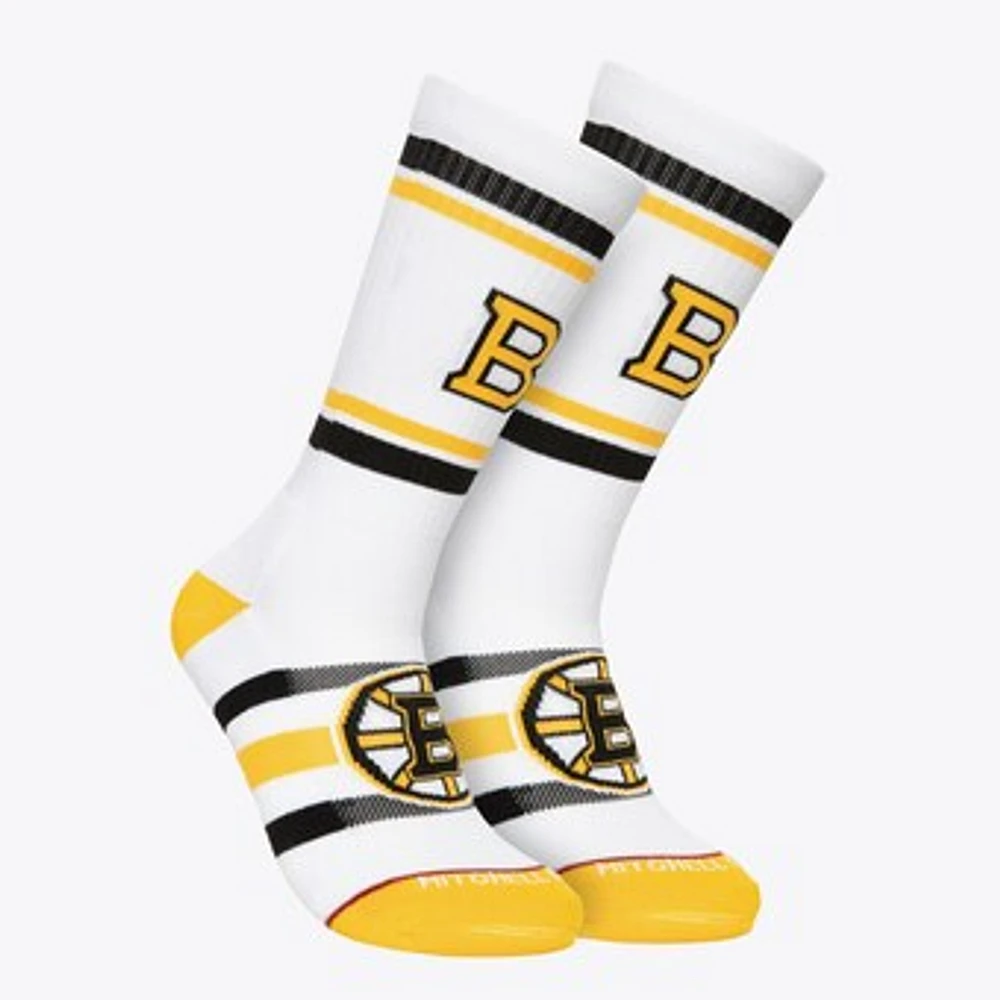 Men's Mitchell & Ness Boston Bruins Face-Off Crew Socks