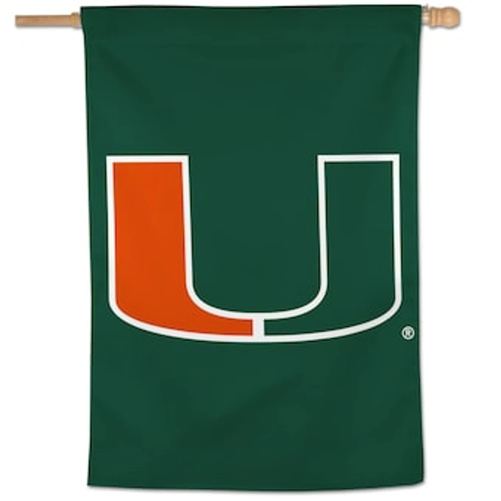 WinCraft Miami Hurricanes 28" x 40" Team Logo Single-Sided Vertical Banner