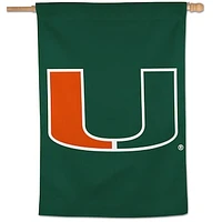 WinCraft Miami Hurricanes 28" x 40" Team Logo Single-Sided Vertical Banner