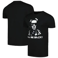 Unisex Black Terminator I'll Be Back Graphic T-Shirt
