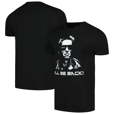 Unisex Black Terminator I'll Be Back Graphic T-Shirt