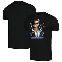 Unisex Black Terminator Laser Back Graphic T-Shirt