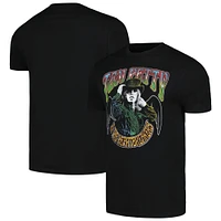 Unisex Black Tom Petty With Wings Graphic T-Shirt