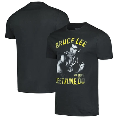 Unisex Gray Bruce Lee Action Graphic T-Shirt