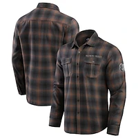 Men's Darius Rucker Collection by Fanatics Tan Baltimore Orioles Classic Flannel Long Sleeve Button-Up Shirt