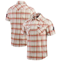 Men's Darius Rucker Collection by Fanatics Red Arizona Diamondbacks Plaid Full-Snap Shirt