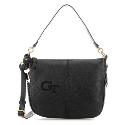 Fossil Black Georgia Tech Yellow Jackets Jolie Crossbody Bag
