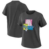 Women's WEAR by Erin Andrews Charcoal Minnesota Twins Domestic Box Color Boyfriend T-Shirt