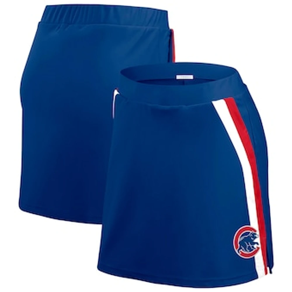 Women's WEAR by Erin Andrews Royal Chicago Cubs Stripes Skort