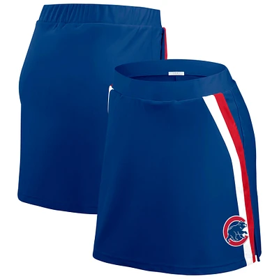 Women's WEAR by Erin Andrews Royal Chicago Cubs Stripes Skort