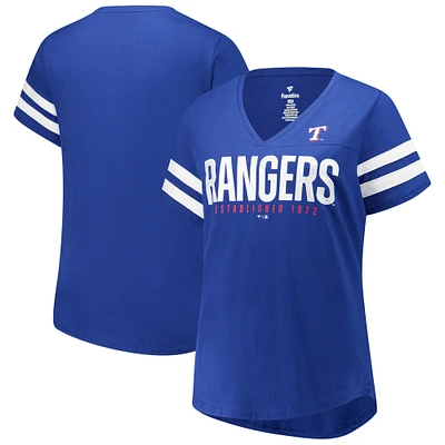 Women's Profile  Royal Texas Rangers Plus Wordmark T-Shirt