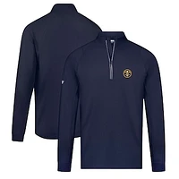 Men's Levelwear Navy Denver Nuggets Theory Insignia Core Quarter-Zip Pullover Top